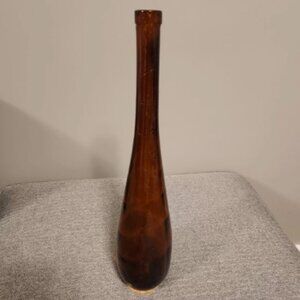 Norleans Vintage Hand Made Vase Spain 16.5" Brown Textured
